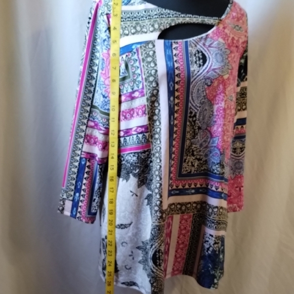 JM Collection Multicolor Patterned Blouse - Picture 6 of 11